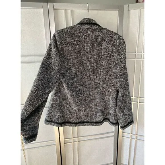 ESCADA Wool blend  Blazer Womens Shoulder Pads Tailored Jacket Office Classic si - Picture 10 of 11